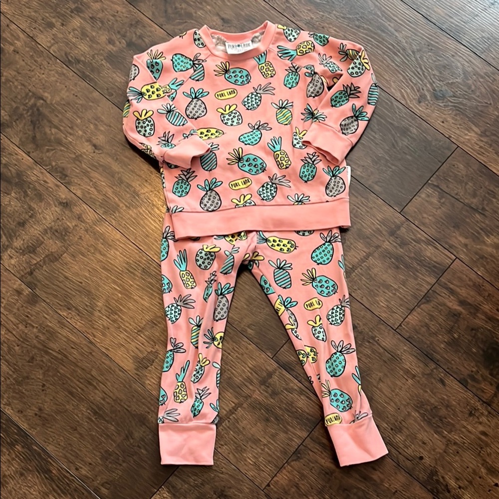 Pink Pineapple Kids lounge set